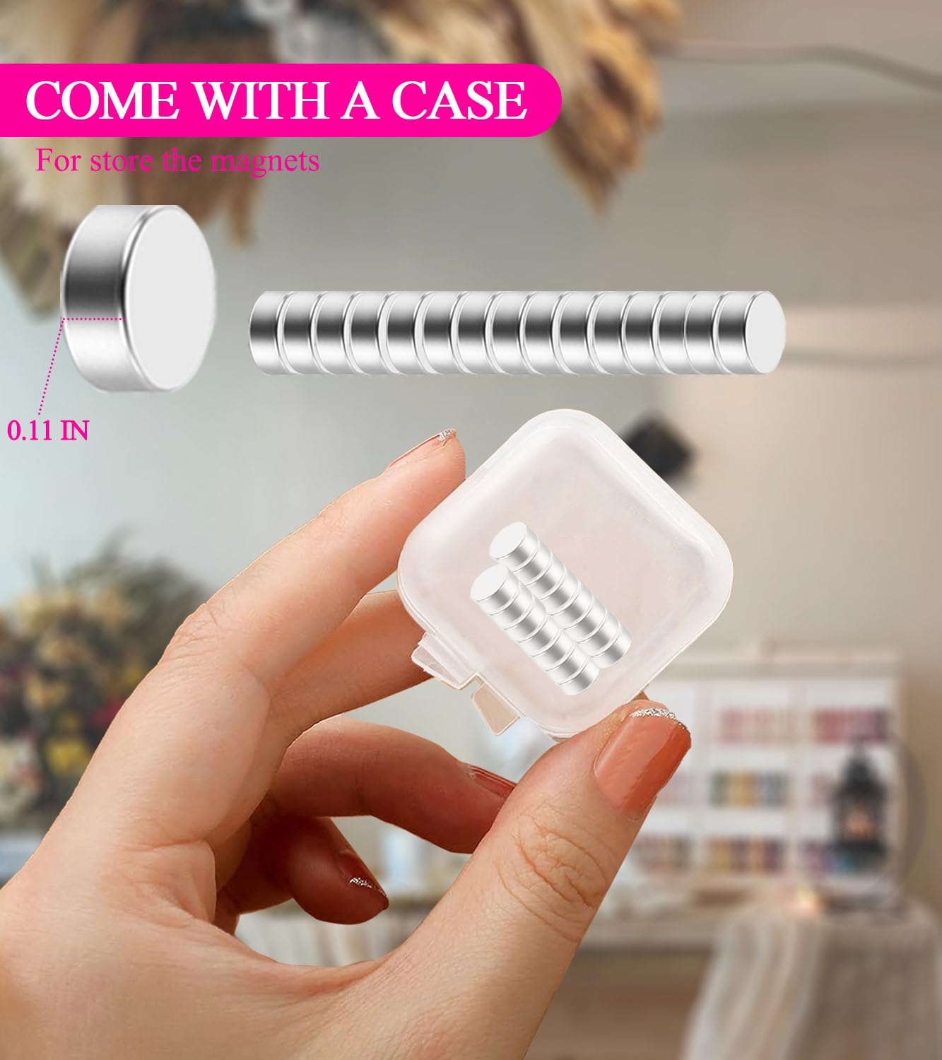 AmooFro Acrylic False Nail Clippers with Magnets Sizer, Tip Cutter for False Nails with Length Measurement, Adjustable Stainless Trimmer, Manicure Tool for Salon Home Art - Image 5