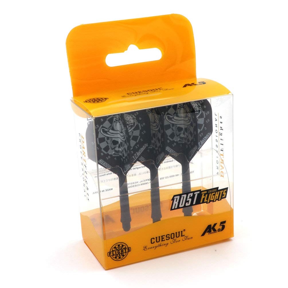 CUESOUL Integrated Dart Shaft and Flights Standard Shape,Set of 3 pcs Unique Designed Pattern