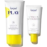 Supergoop! Most Loved Kit - Includes PLAY Everyday Lotion (5.5 oz) + Unseen Sunscreen (1.7 oz) - Broad Spectrum Sunscreen Recommended for Sensitive Skin - Great for Active Days