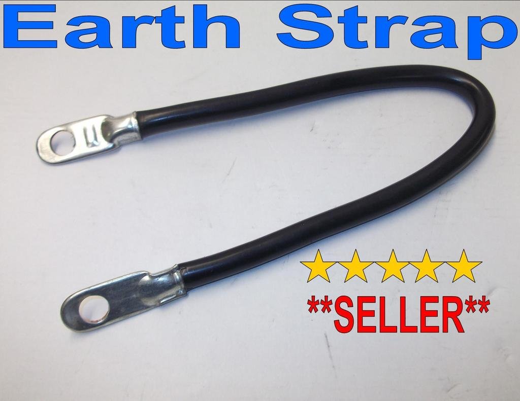36" BATTERY EARTH STRAP CABLE BATTERY CAR AUTO MARINE BLACK LEAD ROUND CLASSIC Amazon.co.uk