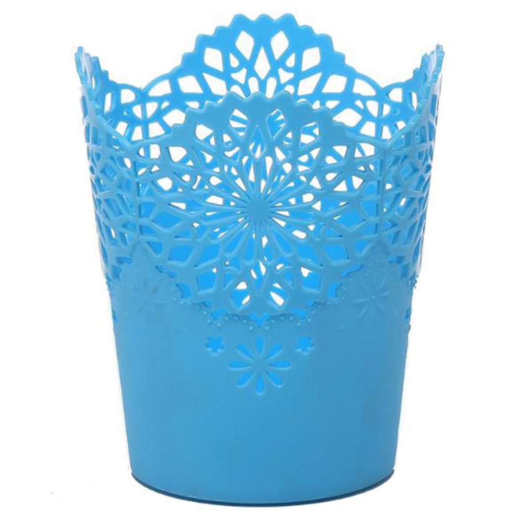 XioNiu Home Hollow Flower Storage Basket Pen Pencil Pot Holder Desktop Organizer Shelf Baskets