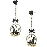 Firopia Halloween Dangle Earrings for Women | Funny Ghost Skull Pumpkin Witch Skeleton Poison Earrings for Women | Costume Party Earrings Holiday Festive Jewelry Gifts