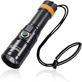 ORCATORCH D530 1500 Lumens Scuba Dive Light with 6500K Cold White Light | 3 Modes (High/Low/SOS), 7&deg; Narrow Beam for Long Range Visibility, IP68 Waterproof, 150m Depth Rating, for Night &amp; Cave Diving