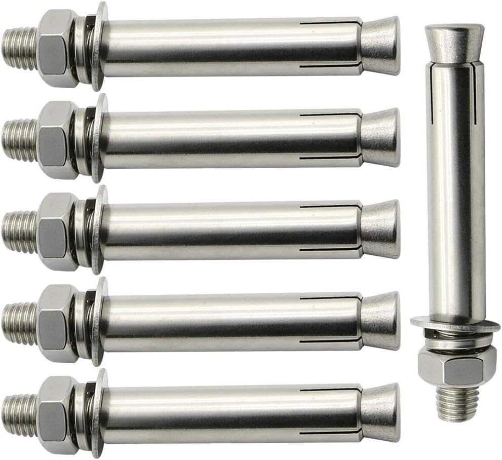 SENDILI 6 Pieces Stainless Steel Expansion Screw Bolts M10 External
