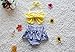 Cute Baby Bikini Big Bowknot Stripe 2 Pieces Skirt Swimwear Sets(Large, Yellow)