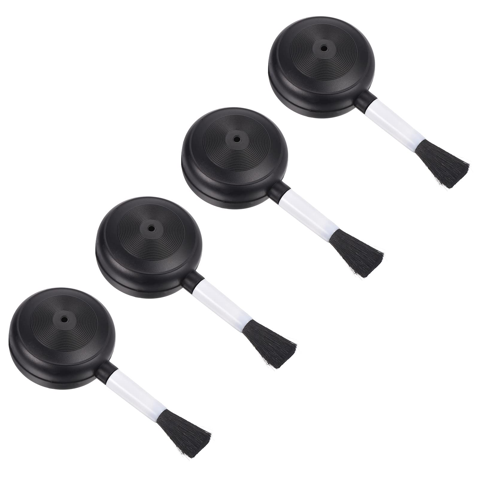 PATIKIL Air Dust Blower and Soft Brush 4Pack 25mm Keyboard Cleaning Brush for Laptop Computer Screens Keyboard Window Black