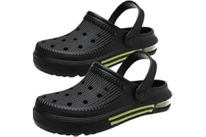 heyun 2 Pairs Slip-on Arch Support Garden Clogs Shoes for Men and Women Comfort Beach Slippers Outdoor Indoor