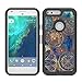 Google Pixel Case,LEEGU [Shock Absorption] Dual Layer Heavy Duty Protective Silicone Plastic Cover Case for Google Pixel - Gear Wheel