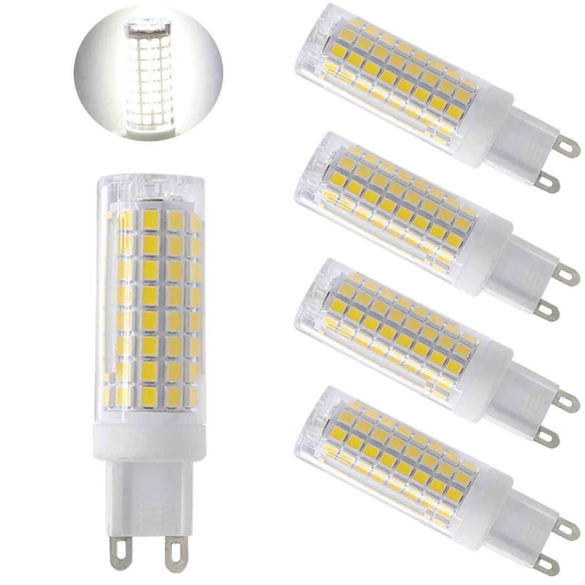 Ulight G9 led light bulbs 75W 100W replacement, halogen bulbs
