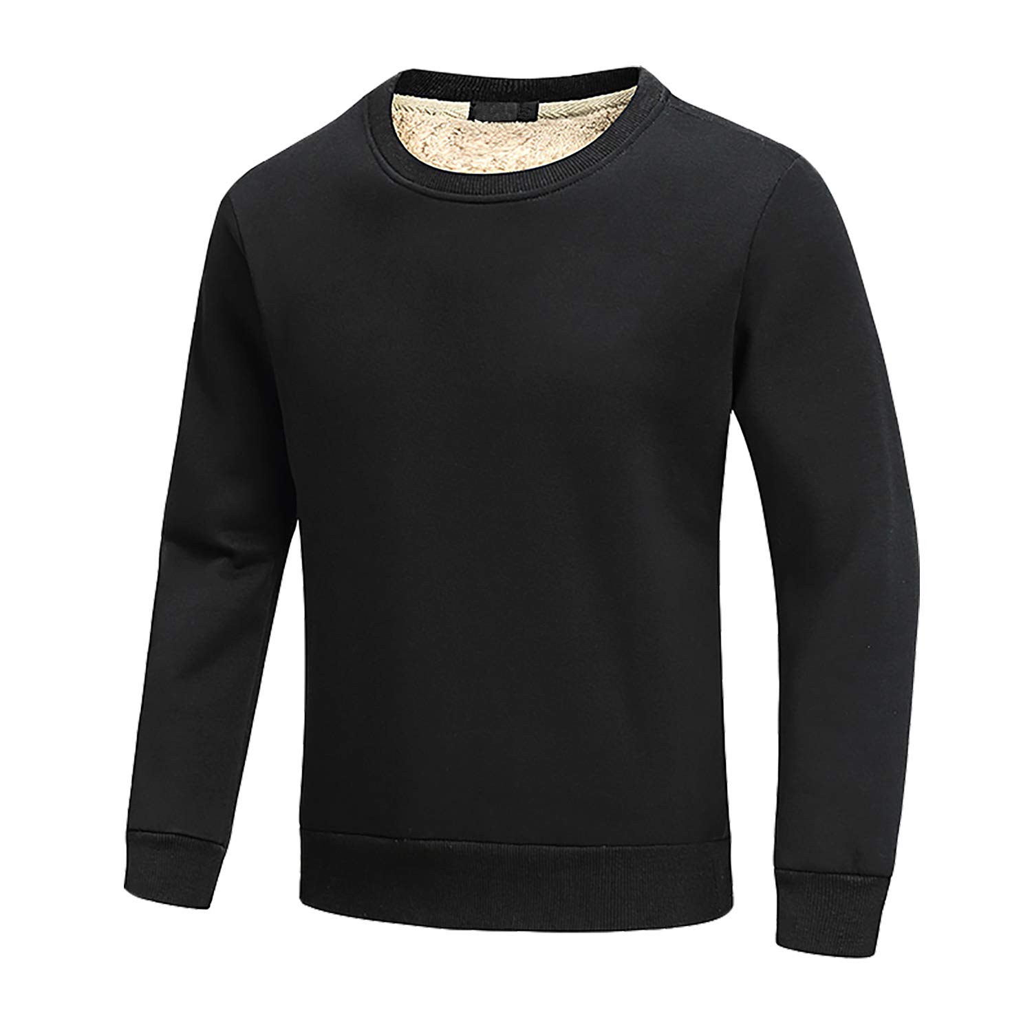 FASKUNOIE Men's Sweatshirts Warm Sherpa Lined