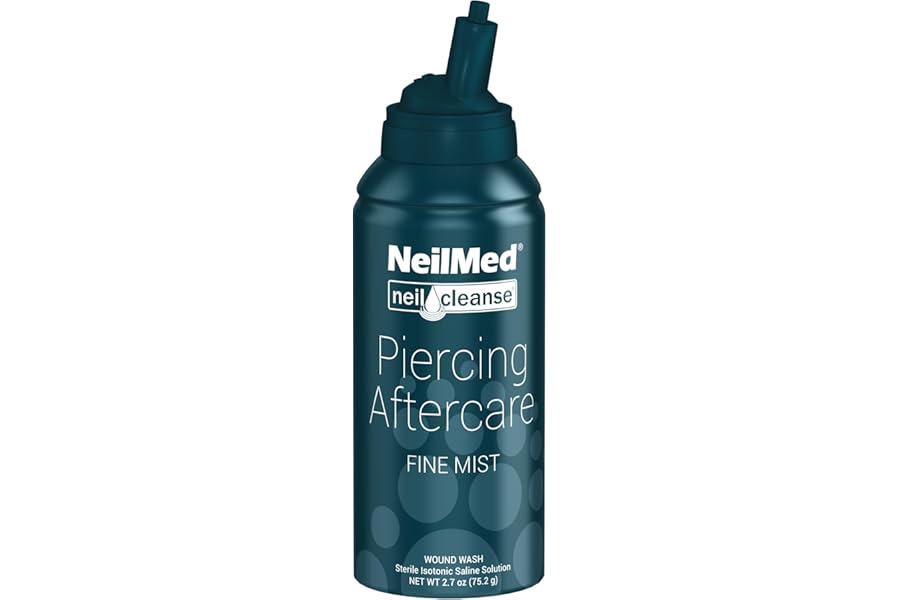 Neilmed Piercing Aftercare Fine Mist Travel Size – 75mL