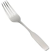 Winco 7 1/4" Winston Stainless Steel Salad Forks (Set of 12) | Dishwasher safe, Fiddle-shaped handle for a contemporary setting, Great for Cutting, Leafy Greens, Desserts and Table Service