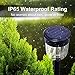 Geloo Solar Lights Outdoor, Solar Pathway Lights Outdoor Garden Lights Landscape Lighting Weatherproof Auto On/Off for Lawn Patio Yard Walkway Sidewalk Driveway, Warm White