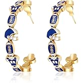 Game Day Earrings for Women (Heavy Earrings) Football Earrings for Mom Fashion Football Mom Sports Jewelry Game Day Outfit Accessories