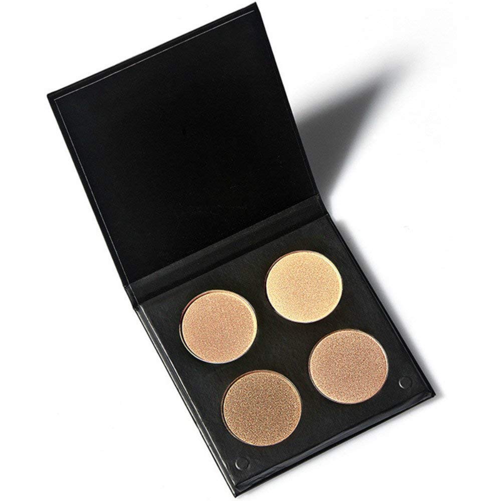 vinmax 4-Color Repair Capacity High-Pearl Powder Matte Powder,Powder Palette Cosmetics Cream Contour & Highlighting Makeup Kit 0.5 Oz-1#