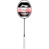 Li-Ning Wind Lite Stealth Carbon Fibre Strung(Black/Red) Racket With Free Full Cover