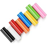 Likcut Permanent Vinyl for S501, Compatible with Cricut Cutting Machine, 4.5in x 6ft Durable Outdoor Use PET Backing Adhesive Vinyl, 8 Assorted Colors Roll Crafting Supplies