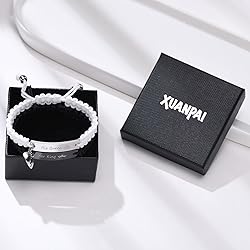 Matching Bracelets for Him and Her - Long Distance