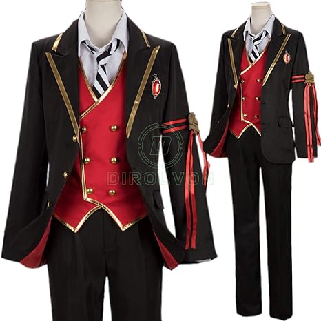 Amazon Dirolvon ツイステッドワンダーランド ツイステ エース コスプレ 衣装 ハーツラビュル寮 エース トラッポラ Cosplay 制服 寮服 ハロウィン クリスマス プレゼント 祭り S コスプレ 仮装 通販