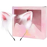 Cat Fox Wolf Ears Faux Fur Animal Anime Headband for Halloween Party Costume Accessory