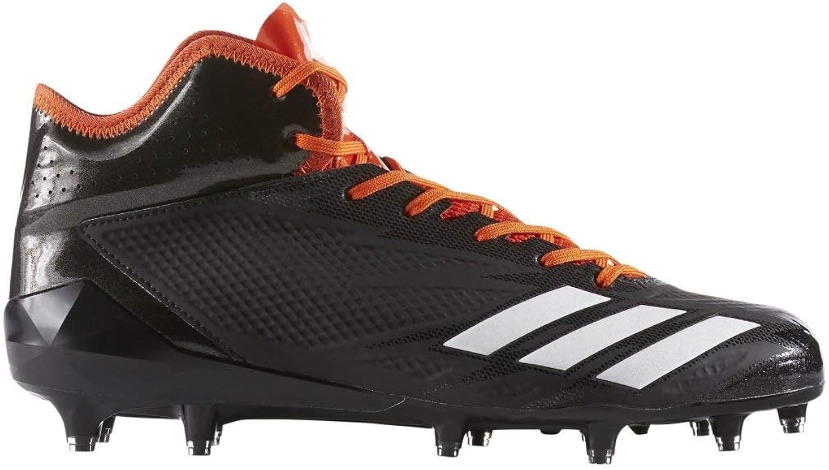 Amazon.com | adidas Adizero 5-Star 6.0 Mid Cleat - Men's Football 18 Core Black/White/Collegiate 
