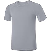 DRONIRING Boys UPF 50+ Swim Rash Guard Shirt Short Sleeve for 2T-16 Years | Toddlers to Youth Kids, SPF 50+ UV Sun Protection, Quick Dry and Lightweight for Beach Surf, Pool &amp; Water Outdoor Sports