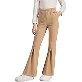 blibean Girls Bell Bottoms Pants School Uniform Stretchy Leggings Size 6-15 Years