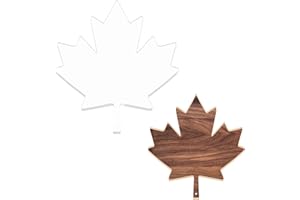 Maple Leaf Router Templates, 13x13.8 in Acrylic Router Inlay Template with Hole for Woodworking, Thick Decorative Template Ro