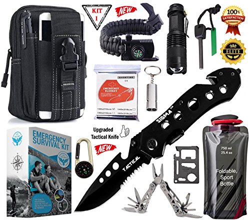 Sigma - emergency survival gear kit, upgraded tactical …