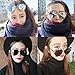 ABC® Twin-Beams Geometry Design Women Metal Frame Mirror Sunglasses Cat Eye Glasses