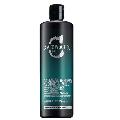 Tigi catwalk oatmeal&Honey nourishing Conditioner cosmetic women 750ml for damaged Hair (615908421507)