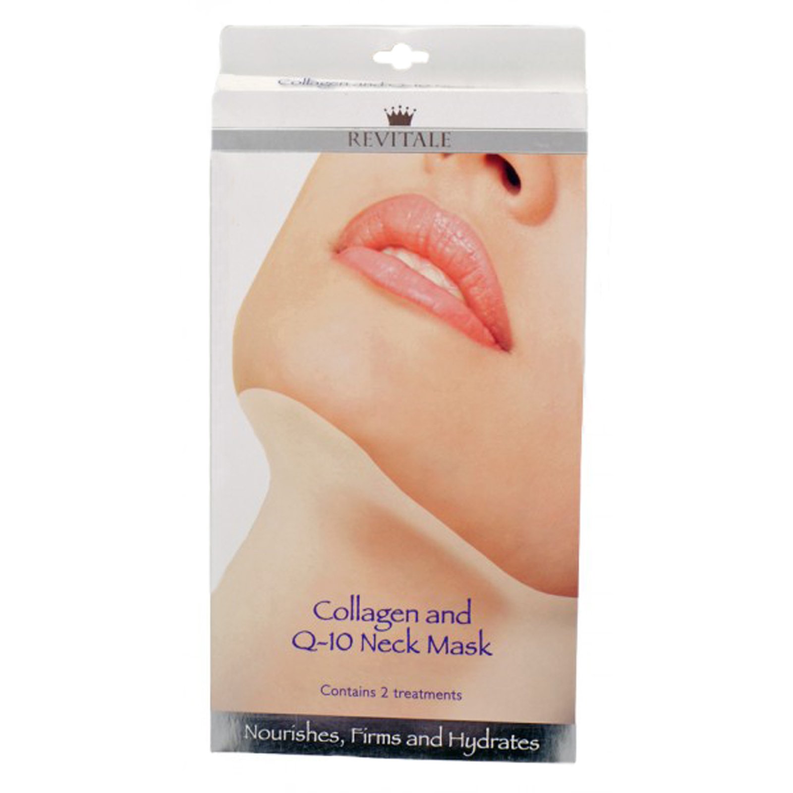 Revitale Collagen and Q-10 Neck Mask - Nourishes, Firms, Hydrates (2 Treatments)