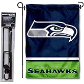 Seattle Seahawks Garden Flag with Stand Holder