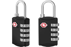 Diyife TSA Luggage Locks, [Newest Version][2 Packs] 4-Digit Security Padlock, Travel Lock, Combination Padlocks, Code Lock fo