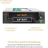 Icy Dock MB971SP-B 5.25" Hot Swap Drive Caddy 2.5" 3.5" SATA HDD SSD view 7