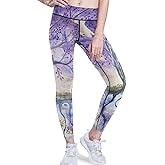 visesunny High Waist Yoga Pants with Pockets Stylish Modern Workout Leggings