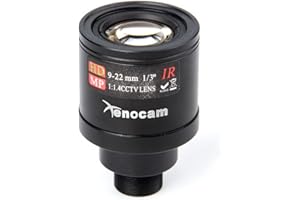 Xenocam 9-22mm 1/3" IR F1.4 CCTV Video Vari-Focal Zoom Lens for CCTV Security Camera