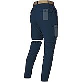 Mens Hiking Cargo Pants Lightweight Quick Dry Convertible Zip Off Waterproof Travel Fishing Climbing Work Pants for Men