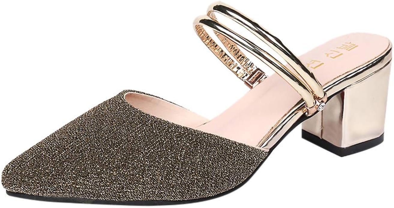 high heel mules amazon