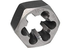 YAMESH Npt Pipe Die Hex Die Carbon Steel Rethreading Die 1/2-14