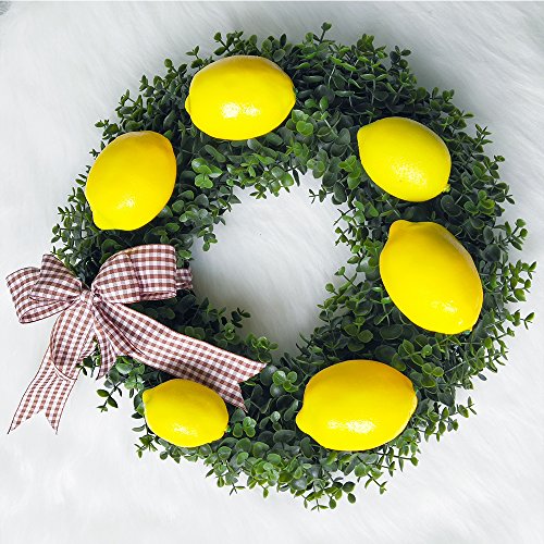 image for Supla 12 Pcs Artificial Lemon in Yellow 3.7