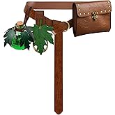 Women Medieval Leather Belt Potion Bottle Bag, Renaissance Faire Belt Pouch Skirt Hike Set, Medieval Festival Cosplay Halloween Costume Accessories