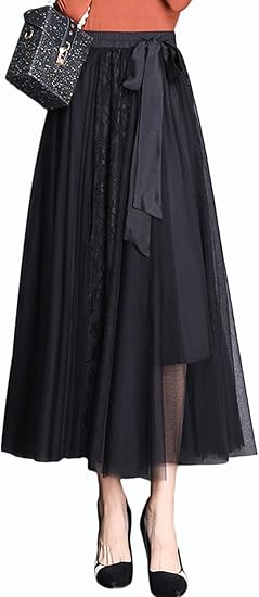 Amazon スイーヤ Sueeya ロングスカート レディース Aライン