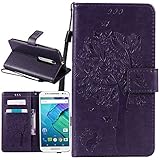 Moto X Pure Edition Case, Moto X Style Case, Harryshell(TM) Wallet Folio Leather Flip Case Cover with Card Id Slot Stand Wrist Strap for Motorola Moto X Style /Pure Edition 2015