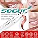 SOGUE Electric Toothbrush,Wireless inductive charging Sonic Toothbrush,30 Days Use With Smart Dual Clean Rechargeable Toothbrush IPX7 Water-proof for Shower(White)