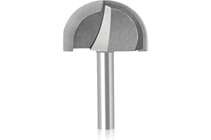 Pangyoo 8mm Shank CNC Tools Solid Carbide Round Nose Bits Round Nose Cove Core Box Router Bit Shaker Cutter Tools Outer Diame