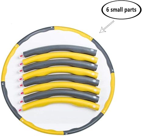 Bdjunlong Fitness Hula Hoop - Aro de Cintura Fina Desmontable para ...