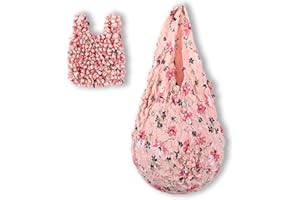 Magic Small Stretch Reusable Shopping Bag Cute Retractable Tote Bags Elastic Foldable Grocery Bags for Daily Travel Storage