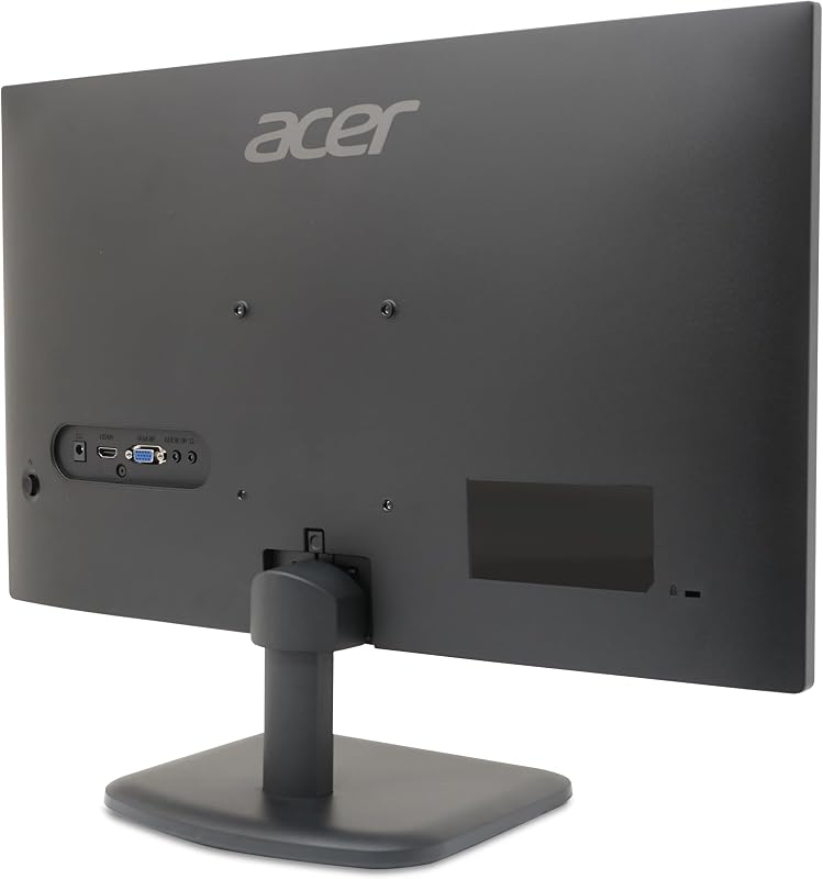 acer EK241YEbi, 24" Full HD IPS PC Screen, 100Hz HDMI/75Hz VGA (1920x1080, 16:9, FreeSync, 1ms VRB, 250 Nits, Comfyview, BlueLightShield, Flicker-Less, 1xVGA/1xHDMI 1.4) Monitor PC, cor preta