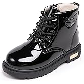 Daclay Kids Boots Children Boys and Girls Candy-Colored Waterproof and Velvet Boots